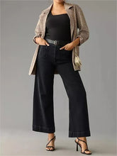 Load image into Gallery viewer, 👖Tummy Control Cropped Wide-Leg Jeans
