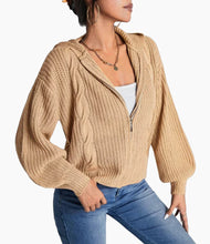Load image into Gallery viewer, Cozy zip-up Sweater