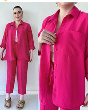 Load image into Gallery viewer, Shirt Collar Drop Shoulder Shirt & Trousers Co-Ords