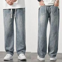 Load image into Gallery viewer, Men's loose straight jeans