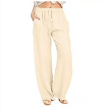 Load image into Gallery viewer, Women's Summer Linen Cotton Wide Leg Pants