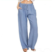 Load image into Gallery viewer, Women's Summer Linen Cotton Wide Leg Pants