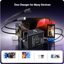 Load image into Gallery viewer, W&O 2-in-1 GaN Compatible with 120w Fast Charger