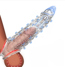 Load image into Gallery viewer, 2025 HOT Deal 💥Reusable Crystal Sleeve Extension Vibrator – Makes You Longer, Harder & Unstoppable 😍