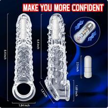 Load image into Gallery viewer, 2025 HOT Deal 💥Reusable Crystal Sleeve Extension Vibrator – Makes You Longer, Harder & Unstoppable 😍