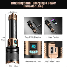 Load image into Gallery viewer, SKYFIRE LED Flashlights High Lumens with Ignition Lens