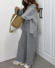 Load image into Gallery viewer, Crewneck Sweater & Pants Two-piece Set