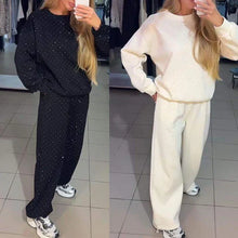 Load image into Gallery viewer, Women’s Round-neck Casual Sports Sweatshirt and Jogger Pants (2-piece Set)