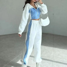 Load image into Gallery viewer, Women’s Trendy Color Block Jacket & Pants 2-Piece Set