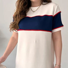 Load image into Gallery viewer, Women's two-piece color-blocked tracksuit