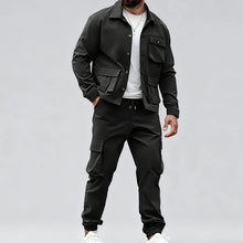 Load image into Gallery viewer, Men’s Retro Jacket & Cargo Pants 2-Piece Set