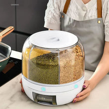 Load image into Gallery viewer, 360° ROTATING RICE, GRAIN DISPENSER FOR KITCHEN STORAGE
