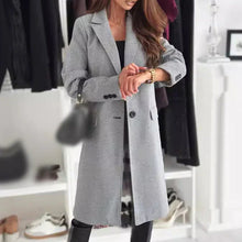 Load image into Gallery viewer, Women’s Elegant Tailored Long Coat

