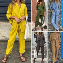 Load image into Gallery viewer, Women's 2-piece set - oversized T-shirt and pants
