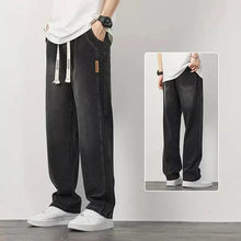Load image into Gallery viewer, Men's loose straight jeans
