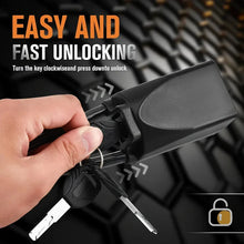 Load image into Gallery viewer, Universal Car Steering Wheel Lock With Seat Belt Socket locks
