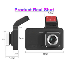Load image into Gallery viewer, Dual-lens dashcam with 1080P HD &amp; night vision - 170° wide angle
