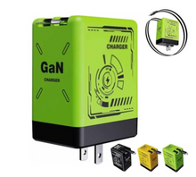 Load image into Gallery viewer, W&amp;O 2-in-1 GaN Compatible with 120w Fast Charger
