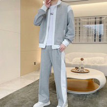 Load image into Gallery viewer, Men's Outfit Casual 2 Piece Contrast Sports Jogging Tracksuits Set
