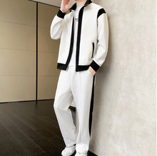 Load image into Gallery viewer, Men's Outfit Casual 2 Piece Contrast Sports Jogging Tracksuits Set
