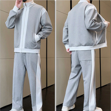 Load image into Gallery viewer, Men's Outfit Casual 2 Piece Contrast Sports Jogging Tracksuits Set
