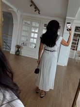 Load image into Gallery viewer, Parley Zero Sleeve Button Placket Belted Dress
