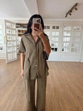 Load image into Gallery viewer, Stean Khaki Muslin Linen Set
