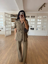 Load image into Gallery viewer, Stean Khaki Muslin Linen Set
