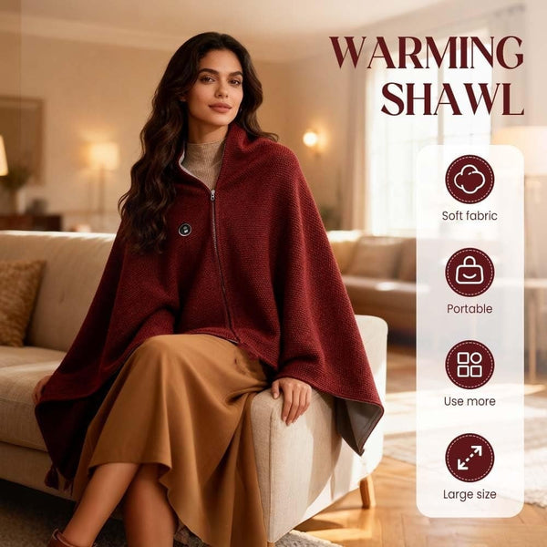 CozyCharge Pro Heated Travel Shawl