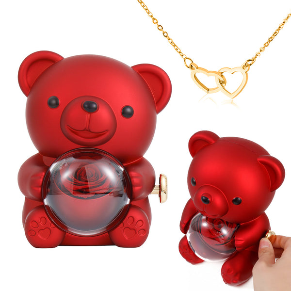 Hidden Rose Heart Necklace
