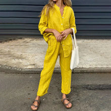 Load image into Gallery viewer, Women's 2-piece set - oversized T-shirt and pants
