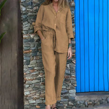 Load image into Gallery viewer, Women's 2-piece set - oversized T-shirt and pants
