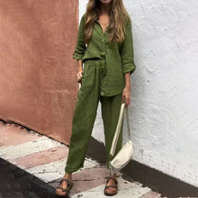 Load image into Gallery viewer, Women's 2-piece set - oversized T-shirt and pants
