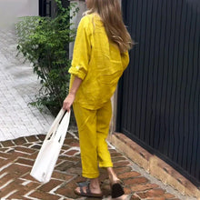 Load image into Gallery viewer, Women's 2-piece set - oversized T-shirt and pants
