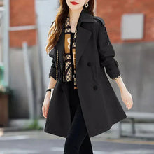 Load image into Gallery viewer, Slim Mid-Length Trench Coat with Lapel for Women
