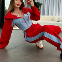 Load image into Gallery viewer, Women’s Trendy Color Block Jacket &amp; Pants 2-Piece Set
