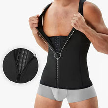 Load image into Gallery viewer, Men's slimming vest with zipper
