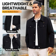 Load image into Gallery viewer, Men's Windproof Lightweight Button-Down Jacket
