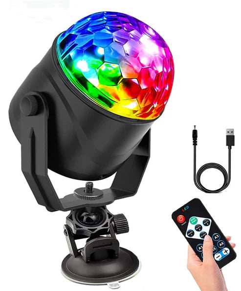 🔥Colorful Rotating Magic Disco Ball Light